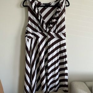 INC Striped Sleeveless Dress